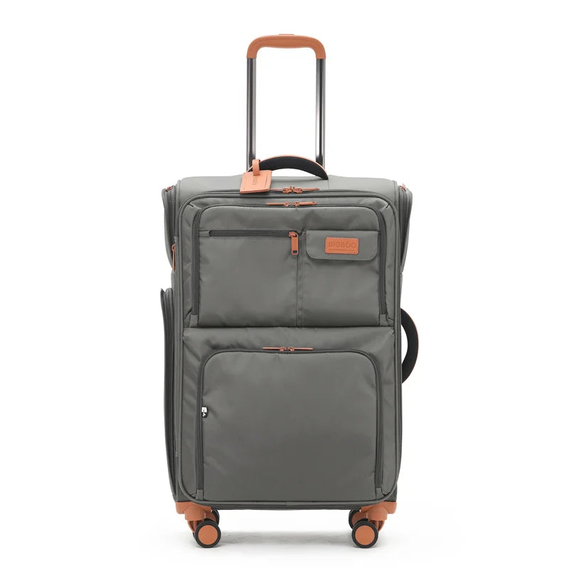 KLQDZMS Luggage Travel Bag Set 20"24"28 Inch Large Capacity Trolley Case Oxford Cloth Boarding Box with Wheels Rolling Suitcase