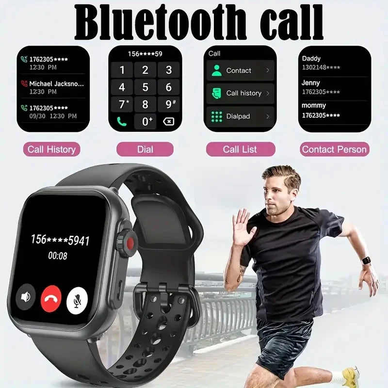 2025 New For Huawei Xiaomi Smart Watch Men Women 1.85-Inch HD AMOLED Full Touch Screen IP68 Waterproof Bluetooth Call SmartWatch