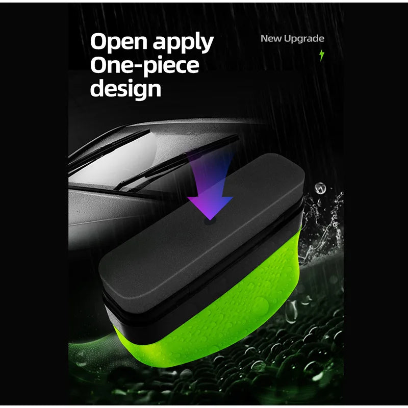 Car Glass Oil Film Remover Automotive Car Glass Sponge Cleaning Brush Front Inside Windshield Glass Oil Film Cleaning Agent