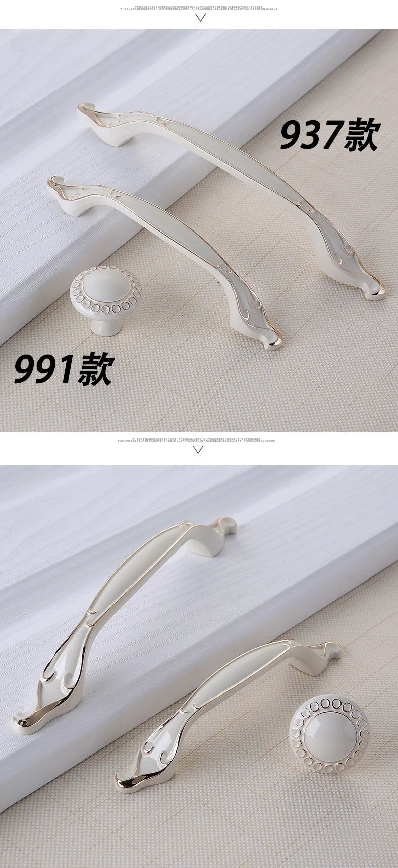 YM White Dressers Handle Kitchen Item Drawer Closet Wardrobe Gold Handle Cabinet Storage Door Cabinet Invisible Door Pulls Konb