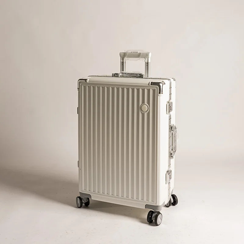 20/24 Inch Large Capacity PC Rolling Luggage Case TSA Combination Lock Business Metal Frame Travel Suitcase on Wheels Travel Bag
