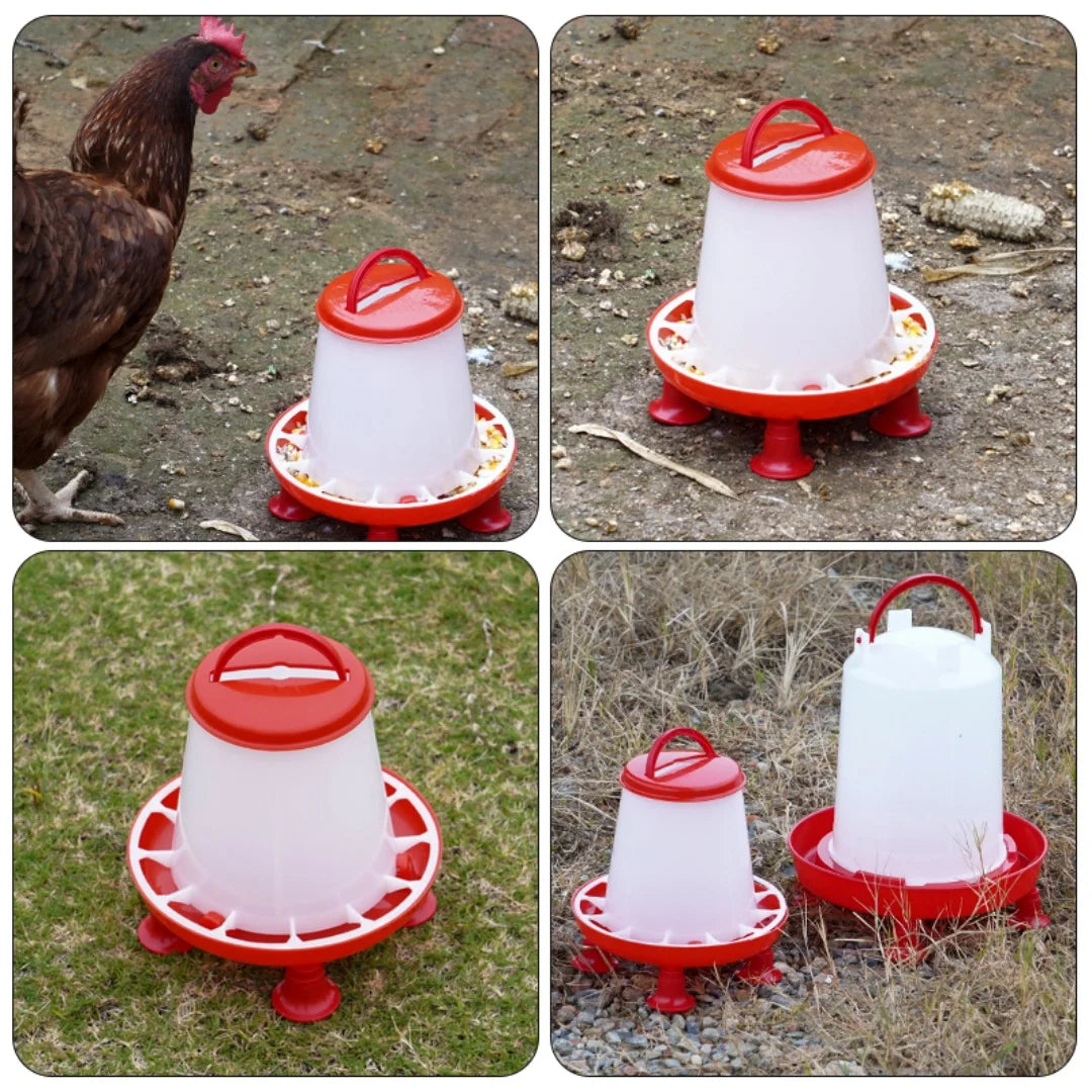 1/3/5/9Kg Automatic Chicken Feeder Bucket Rooster Hen Feeding Device, Farm Animal Poultry Quail Pigeon Feeding Supplies 1 Pc