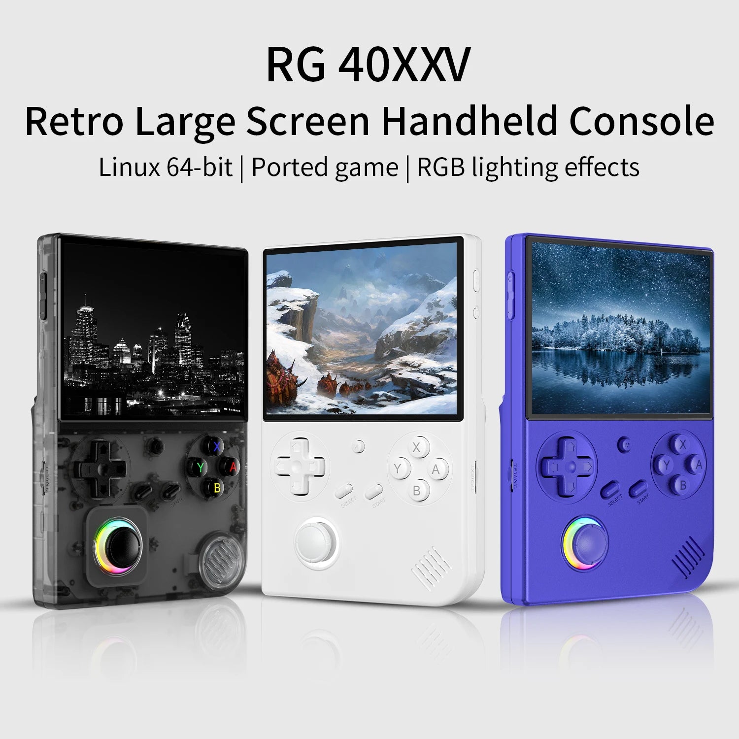 ANBERNIC RG 40XXV 64 Bit Linux Retro Handheld Game Console 4.0'' IPS Screen Supports 5G WiFi Bluetooth HD-Out RG40XXV With APP