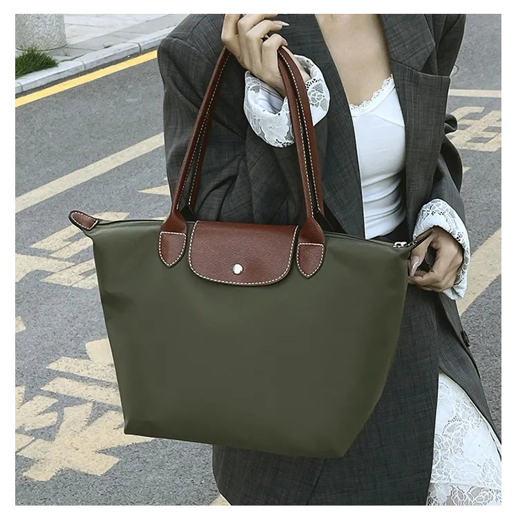 Women's shoulder bag new large-capacity tote bag armpit bag female Longxiang bag fashionable handbag