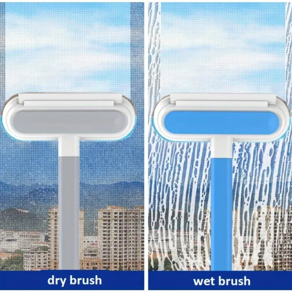 1pc Professional Multifunctional Window Cleaner and Pet Hair Remover with Squeegee and Cleaning Brush