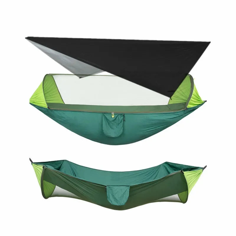 Camping Hammock with Mosquito Net and Rain Fly Tarp,hammock chair swing chair outdoor for Backpacking, Survival,Travel