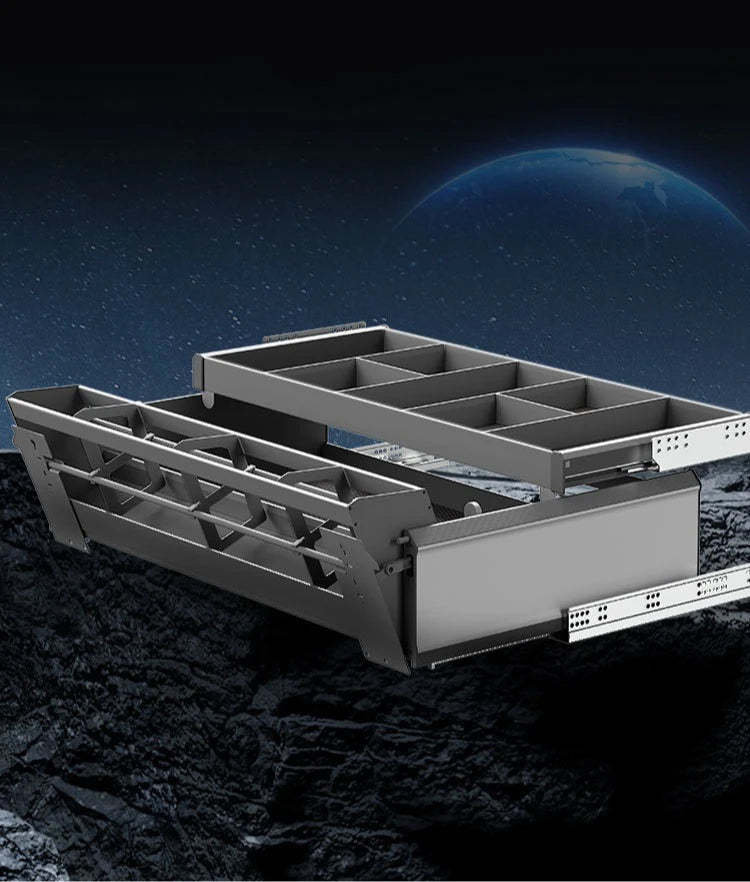 Metal Kitchen Cabinet Storage Narrow Organizer Drawer Small Spaces Extendable Cabinets Household with Sliding Track Furniture