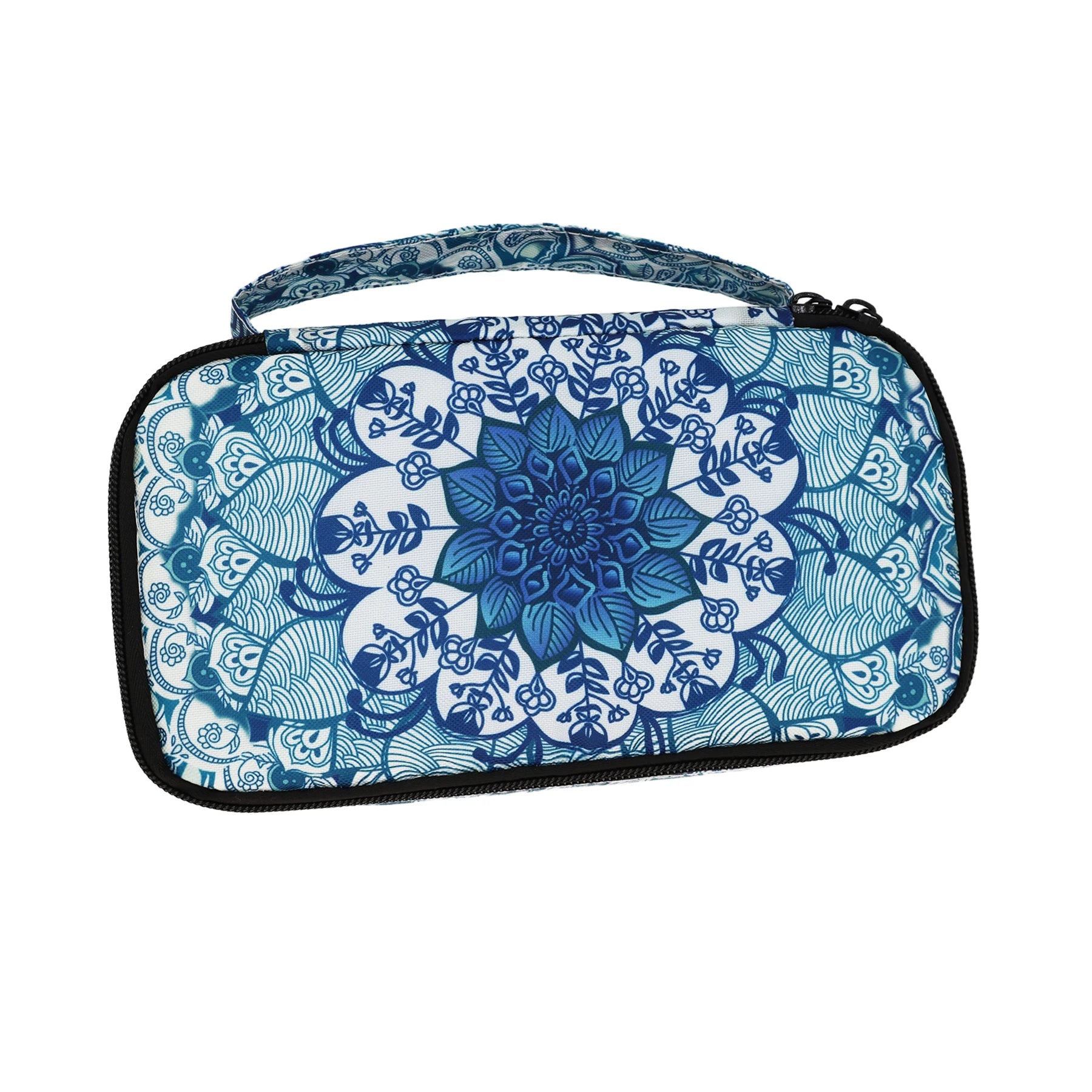Large Portable Insulin Cooler Travel Bag - Lightweight, Boho Flower Print Durable Design for Outdoor Camping and Travel