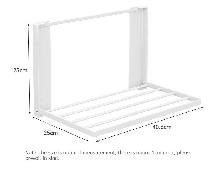 Magnetic Metal Washing Machine Side Shelf Space-saving Folding Clothes Rack No Punching Temporary Rack Simple Bathroom Shelf