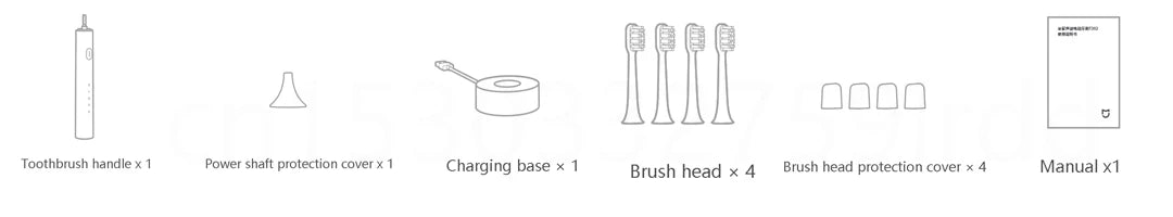 XIAOMI Mijia Sonic Electric Toothbrush T302 3colors 4 Brush Heads IPX8 Water Proof 360° Wireless Charging 4 Modes Cleaning Teeth