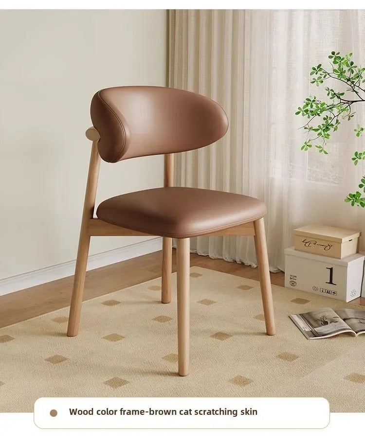 Lounge Vanity Dining Room Chairs Office Single Gamer Home Kitchen Chair Wooden Design Chaises Salle Manger Furniture XR50CY