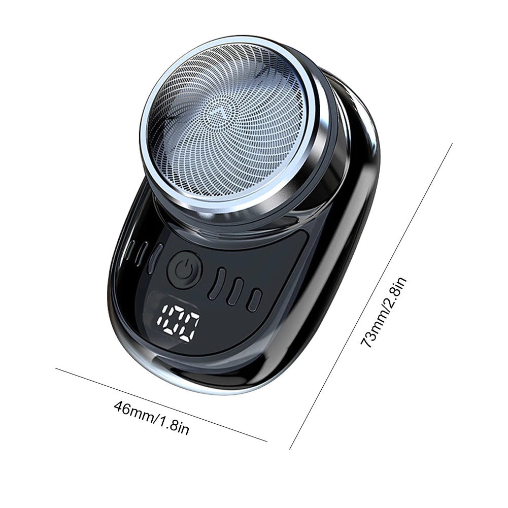 1/2PCS Mini Electric Travel Shaver For Men Pocket Size USB Charging Portable Painless Cordless Trimmer Knive Face Beard Razor  ﻿