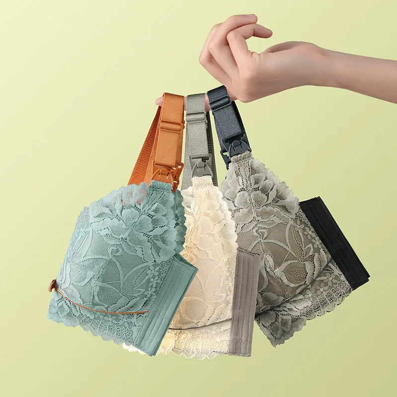 Nursing bra gathered to prevent sagging postpartum pregnant women underwear breastfeeding bra maternity