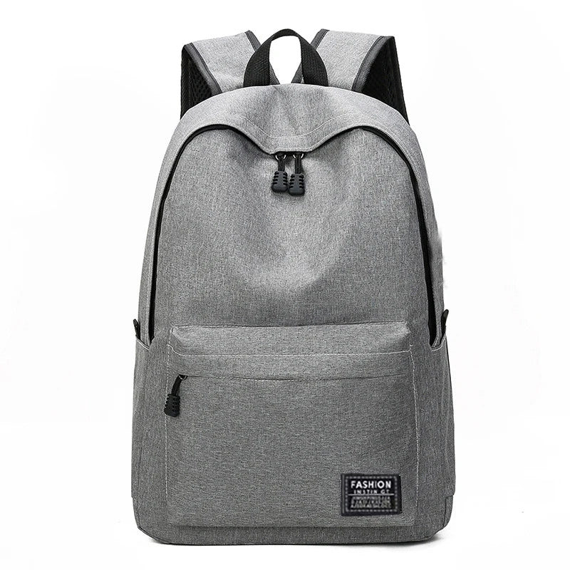 15 Inches Versatile Backpack Trendy Washable Oxford Cloth Computer Bag Black Gray Blue Red School Student Backpack Unisex