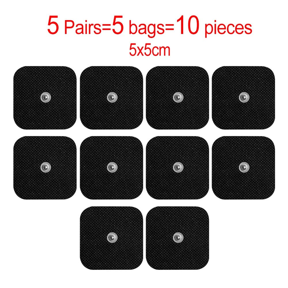 Tens Electroestimulador Pulse Acupuncture Massager 40 Levels EMS Muscle Stimulators Relaxation Medical Pain Relief with 10 Pads