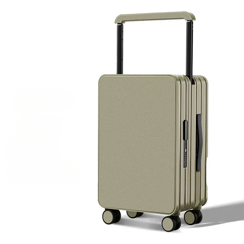 New Mid-Width Draw-Bar Luggage Large Capacity Travel Password Suitcase ABS+PC Fashion Travel Suitcase on Wheels