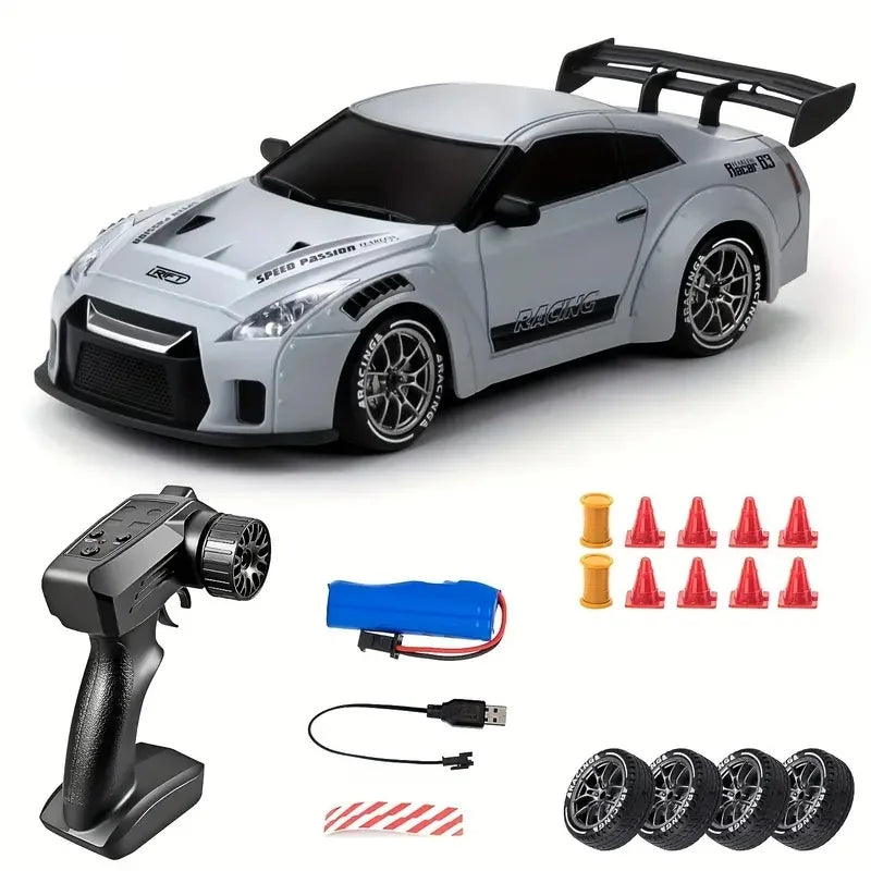 4WD RC Drift Car 1:24 2.4GHz Limited Edition - LED Lights Stunt Drift High-Speed Racing Car Boy Toy Gift