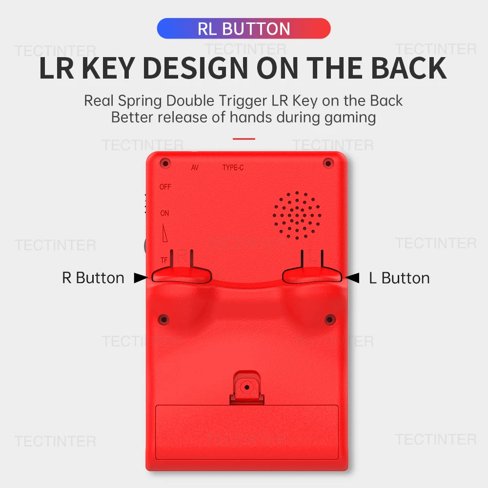 GB300 3.0 Inch Screen Handheld Game Console Player Video Game Console Built-in 6000 Game For SF/SFC/GB/GBA Support AV Output