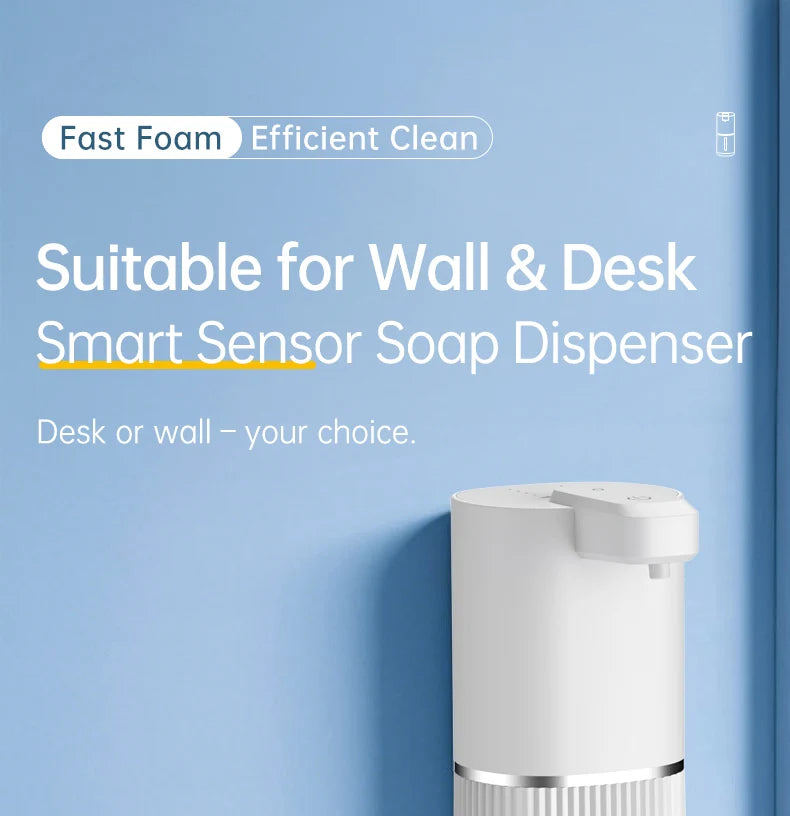 Automatic Soap Dispenser Touchless Foaming Soap Dispenser 380ml USB Rechargeable Electric Foam Soap Dispenser Drip/Foam Optional