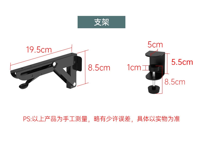 Desk Extension Board Foldable Widening Laptop Table Expander Hand Rest Support Home Office No Drill Computer Desk Extensions