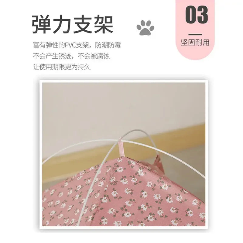 Cat Tent Bed Pet Cat House Closed Cozy Puppy Cage with Floors Pet Dog House Calming Cat Beds Puppy Kennel Tents Pet Supplies