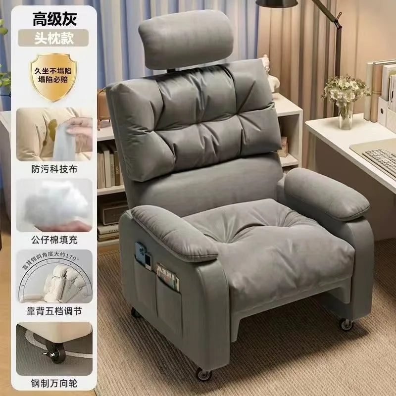Sofa Computer Chair Sitting Comfort Home Lazy Chair Can Lie in The Bedroom Internet Cafe Single Lazy Sofa Gaming Chair