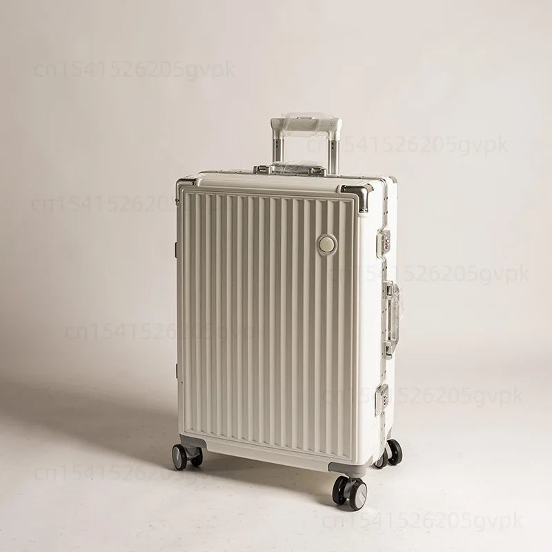 20/24 Inch Large Capacity PC Rolling Luggage Case TSA Combination Lock Business Metal Frame Travel Suitcase on Wheels Travel Bag