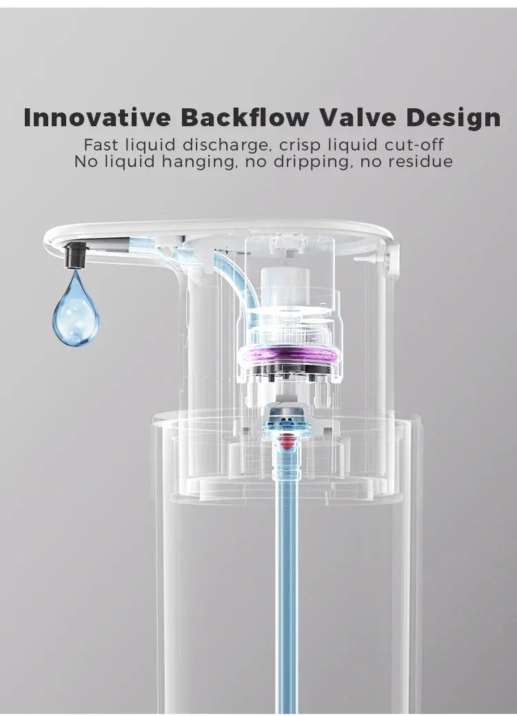 480ml Kitchen Soap Dispenser Automatic Sensor Hand Sanitizer Machine Intelligent Electric Body Wash Soap Dispenser 304 Stainless Steel