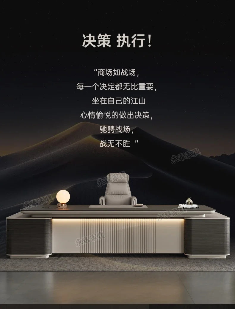 Organizer Luxury L Shape Computer gamer table cabinets executive Work office desk Multifunctional cable box Work Desk Table home