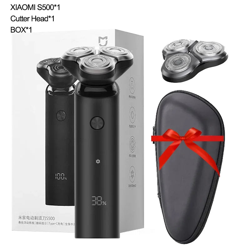 XIAOMI MIJIA S500 Electric Shaver Clipper Triple Blade Trimmer For Men Dry Wet Shaving Washable Beard Hair Cutting Machine Razor