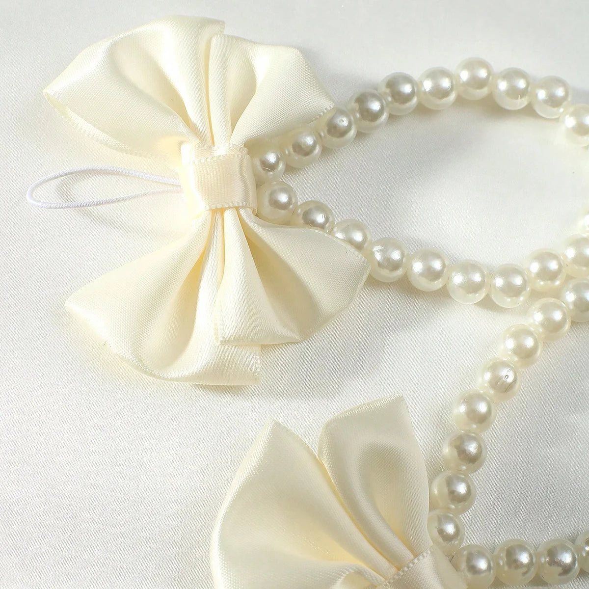 Ylsteed Newborn Girl Butterfly Knot Pearl Barefoot Sandals Infant Photography Accessories Baby Girl's Photography Props Shoes