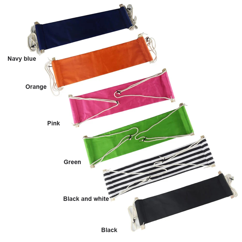 Portable Foot Hammock Polyester Desk Rest Foot Put Adjustable Rest Tables Foot Put Feet Swing Footrest for Office Home Camping