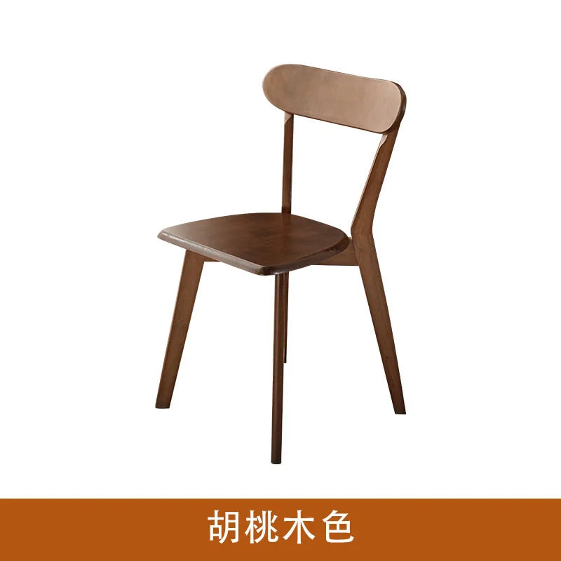 H2O Solid Wood Chair Louis Rubber Dining Chair Home Office Tea Table Hotel Conference Restaurant Comfortable Backrest Chair