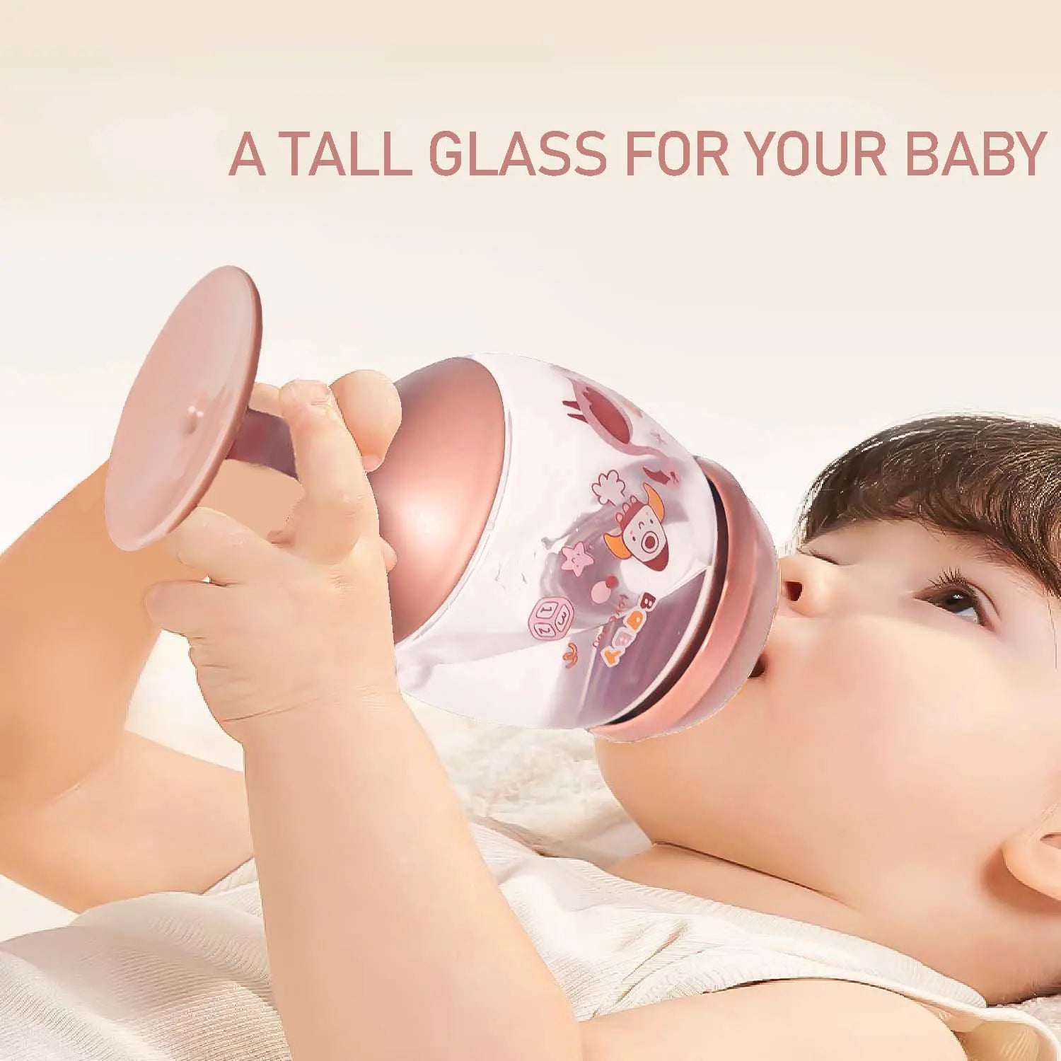 1PC180ml goblet baby bottle, photography accessories, baby drinking water, household cup, direct drinking juice, gift