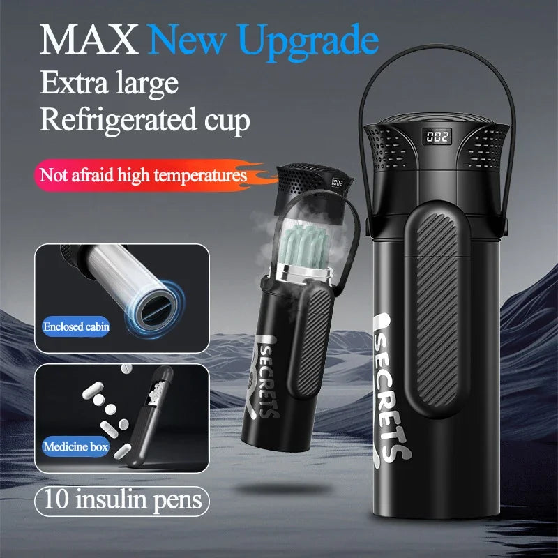 Portable Mini Insulin Auxin Growth Hormone Refrigerated Cup Traditional Chinese Medicine Drug Interferon Refrigerated Box Cooler