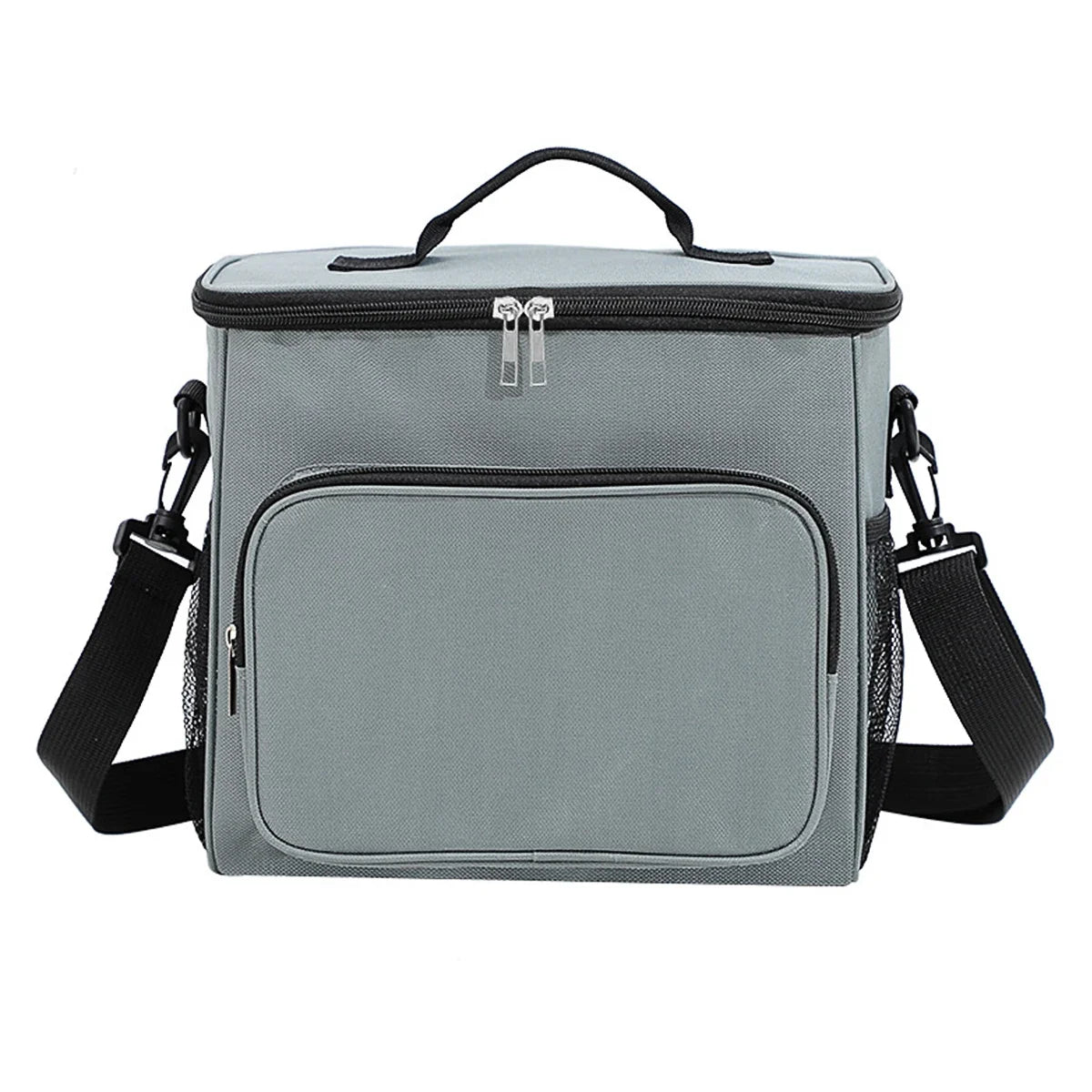 Portable lunch bag food thermal box durable waterproof office cooler lunchbox with adjustable shoulder strap insulated case. ZMT