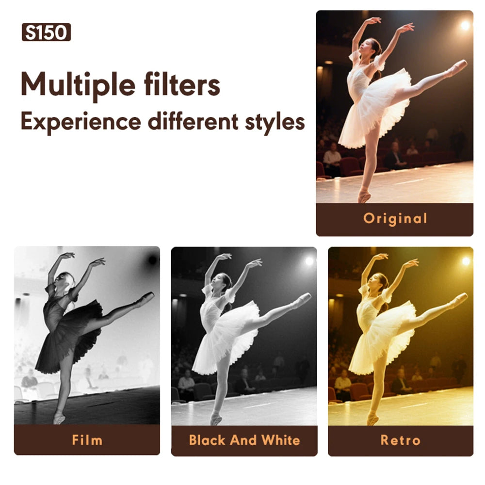 1080P Digital Camera Retro CCD Mini Cam with Screen Indoor Outdoor Sports Portable Vintage Very Small Camcorder Video Recorder