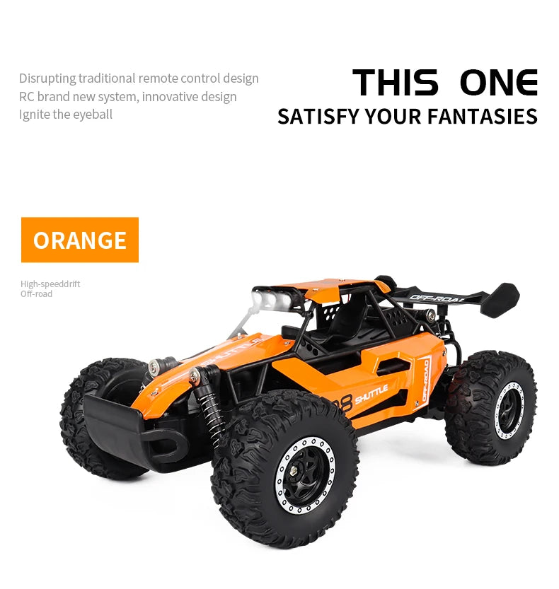 ZWN 1:16/1:20 2.4G Model RC Car With LED Light 2WD Off-road Remote Control Climbing Vehicle Outdoor Cars Toy Gifts for Kids