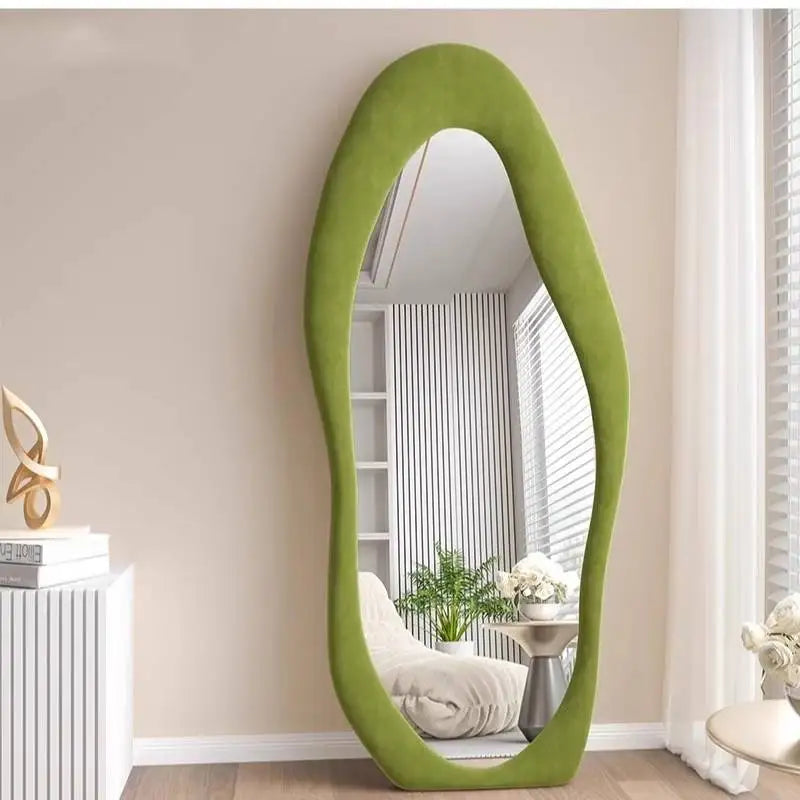 Oval Bed Room Mirrors Full Body Standing Nordic Design Luxury Mirrors Full Body Living Room Espejos Decorativos Room Decoration
