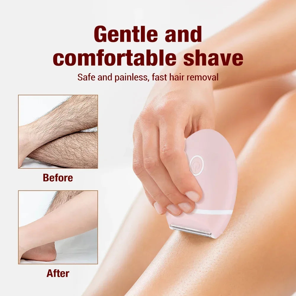 Women's Shaver Electric Mini Washable Razor Special Hair Removal Equipment for Whole Body Leg Armpit Intimate Area 3 in 1