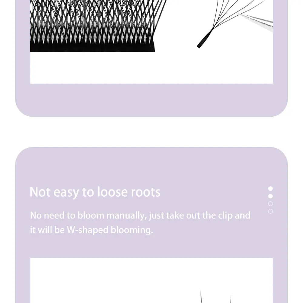 DIYDAY W Shape Eyelash Extension 3d 4d 5d 6d 7d 8d W-Shaped Eyelashes Premade Fans Individual BASF Mink Faux Lashes