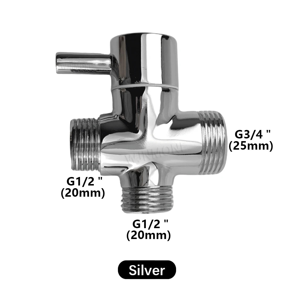 Black/Chrome Bathtub Split Rain Shower Set with Handheld Bathroom Rainfall Shower System Faucet Accessories Adapter Mixer Taps