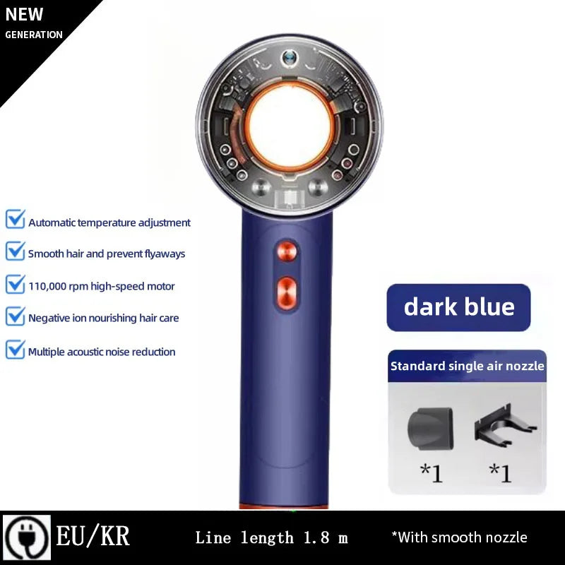 High-speed electric professional hair dryer negative ion hair care fast drying large wind power silent air blower hair dryer