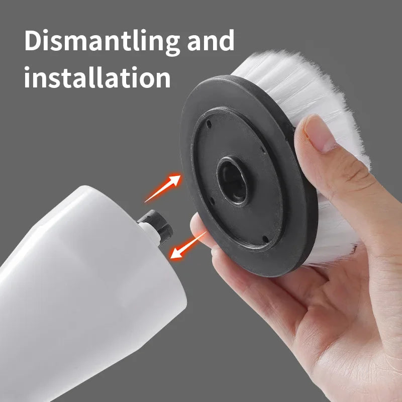 Xiaomi 2000mAh 6-in-1 Electric Cleaning Brush Wireless Electric Rotary Clean Brush Shower Clean 8 Head For Bathroom Kitchen Home