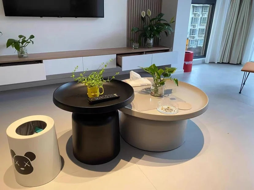 Hot Sale Nordic Coffee Table, Creative Round Living Room Table, High-end Light Luxury Side Desk, Modern Simple Furniture 121