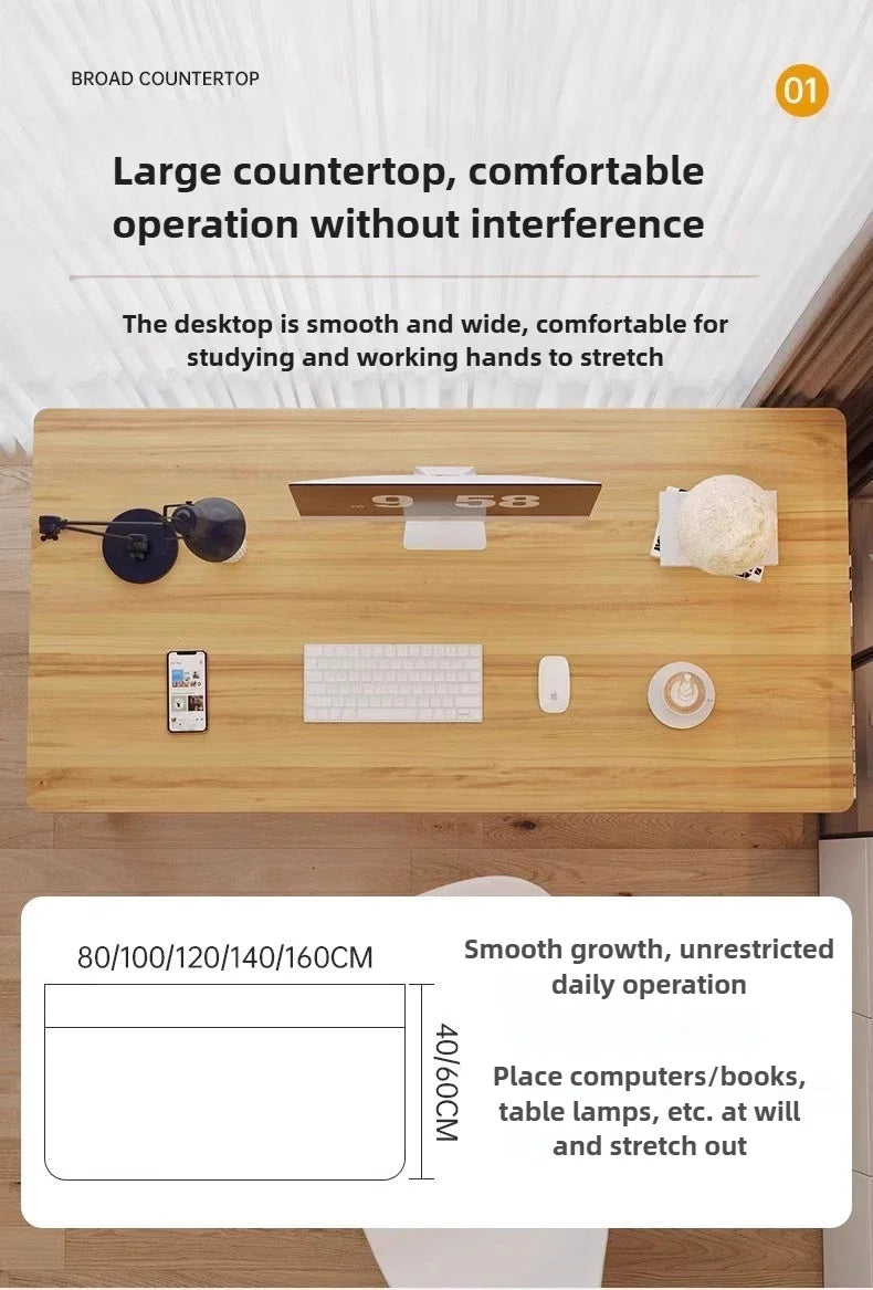 Computer desktop simple desk, home bedroom study desk, student small desk, simple rectangular office desk