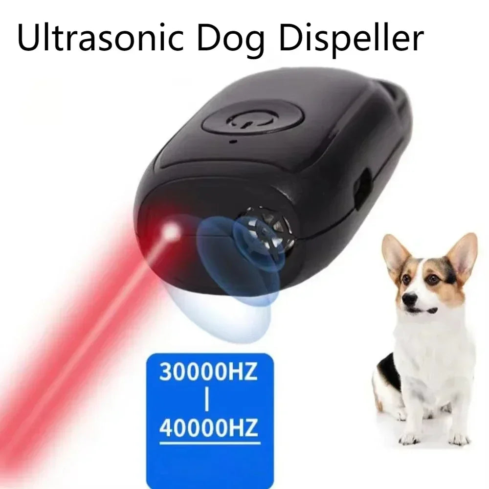 Mini Ultrasonic Dog Repeller Anti Barking Device Portable Outdoor Training Tool Smart Stop Barking Defense for Dogs Pets