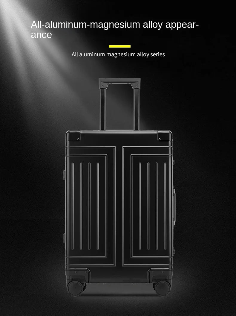 20/24/26/28 Inch Aluminum Suitcase Alloy Trolley Case 30 inch Large Capacity Rolling Luggage Travel Suitcase with Wheels