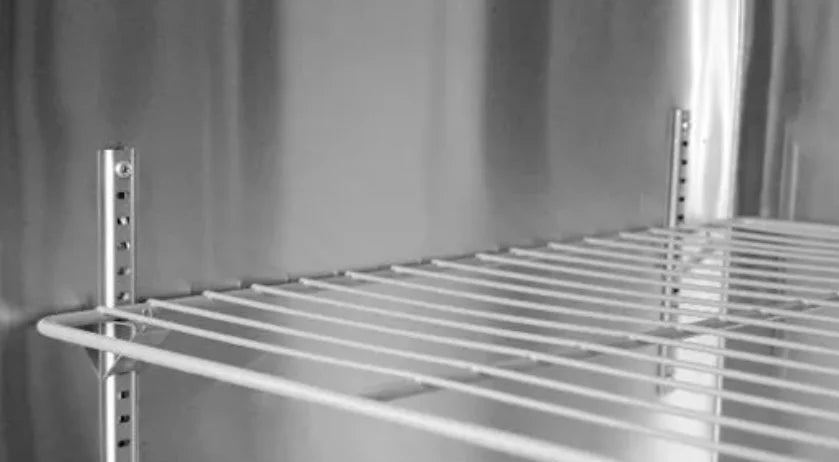 4-Door Commercial Freezer Refrigerator - Large Vertical Air Cooling Frozen Food Storage for Kitchen Restaurant