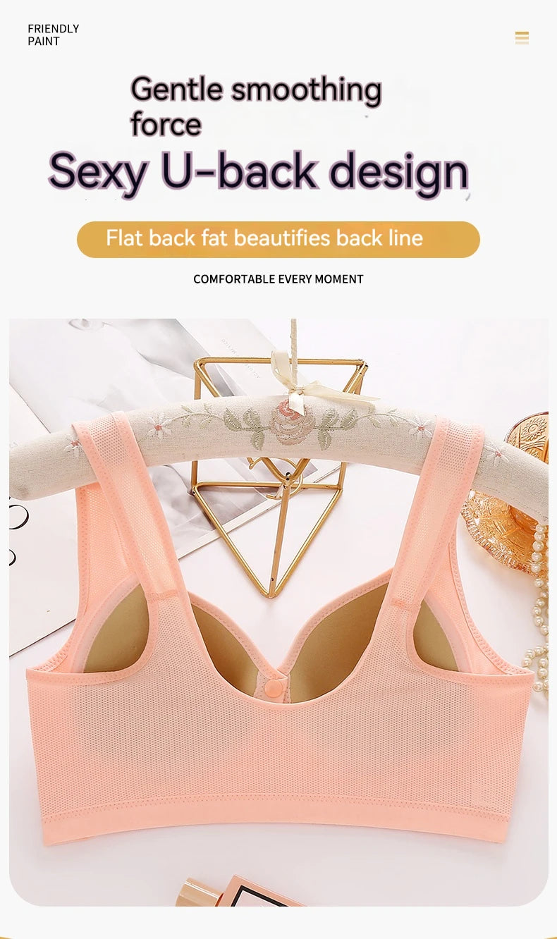 Maternity Bra Wire Free Front Closure Breastfeeding Nursing Bra Pregnant Women Sleeping Bras Gorge Allaitement